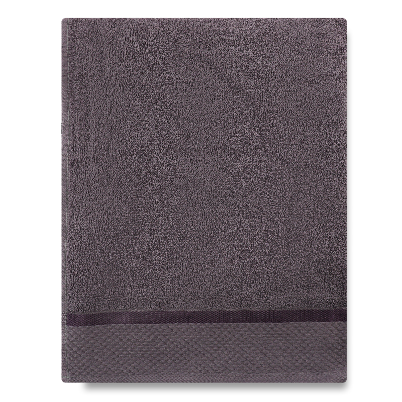 Рушник темно-сірий махровий 50*90см 360г/м2 Aisha