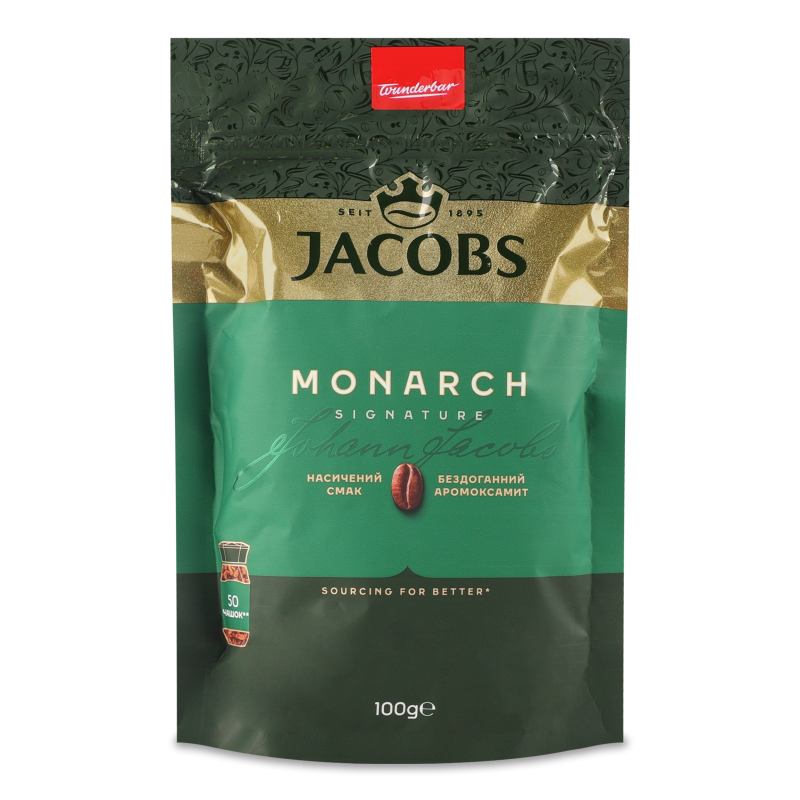 Кава Monarch розчинна 100г економ пакет Jacobs