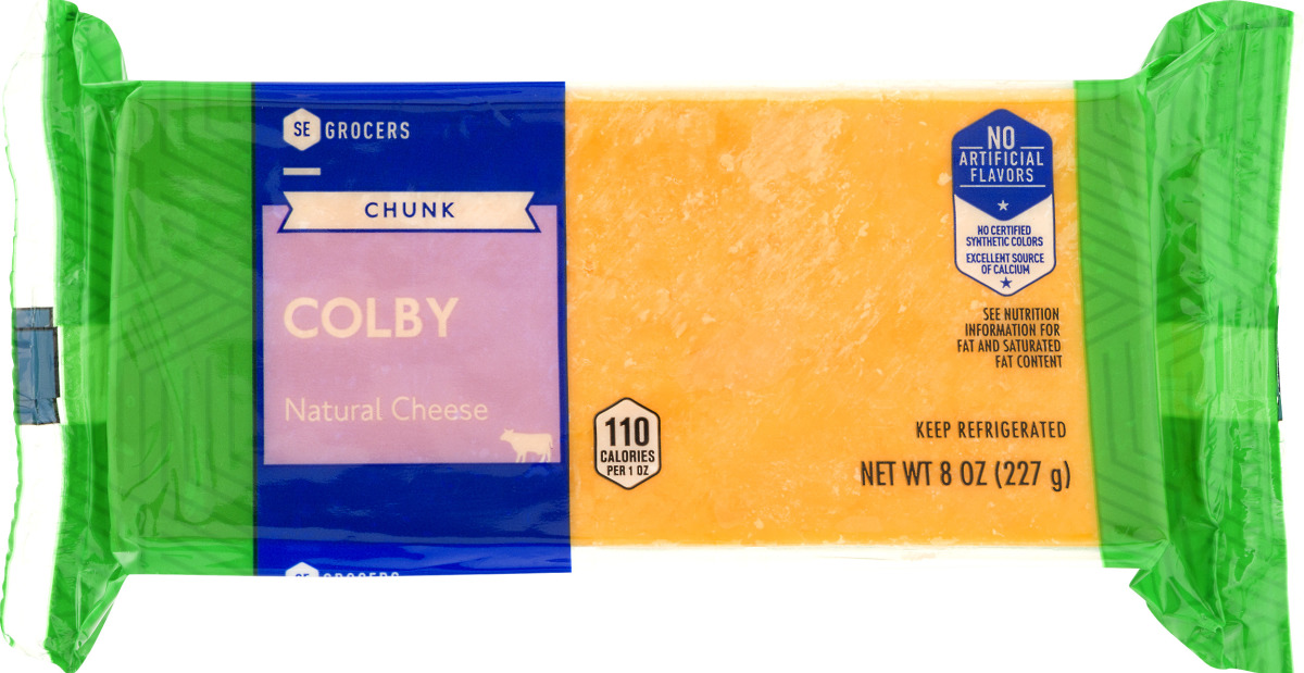 SE Grocers Chunk Colby Natural Cheese SE Grocers(38259100127