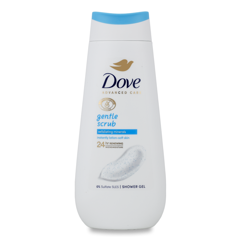 Гель д/душу Ніжне злущування 225мл Дав