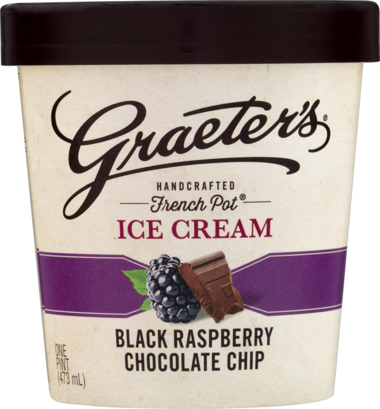 Graeter's Black Raspberry chocolate chip Ice Cream (731493030105)