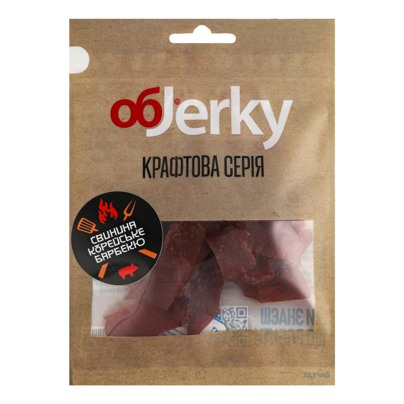 Свинина в'ялена Корейське барбекю Крафтова серія OбJerky м/у