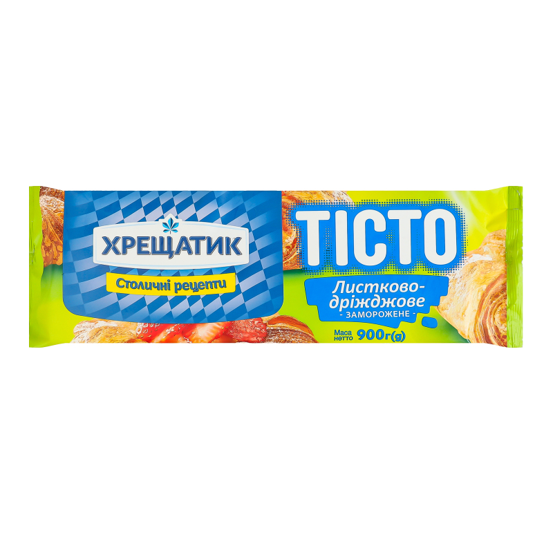 Тісто заморожене листково-дріжджове Хрещатик м/у 900г Хрещатик