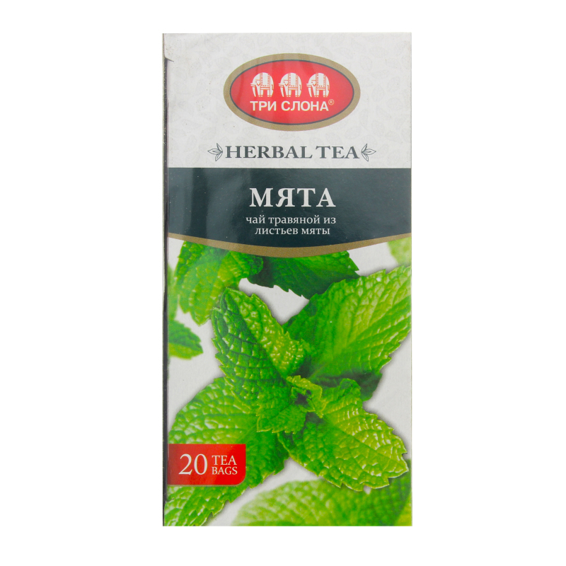 Чай три слона мята 20пак.*1.3г (4820097814726)
