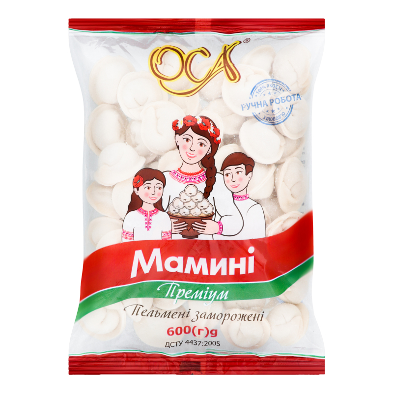 Пельмені Мамині Преміум Оса м/у