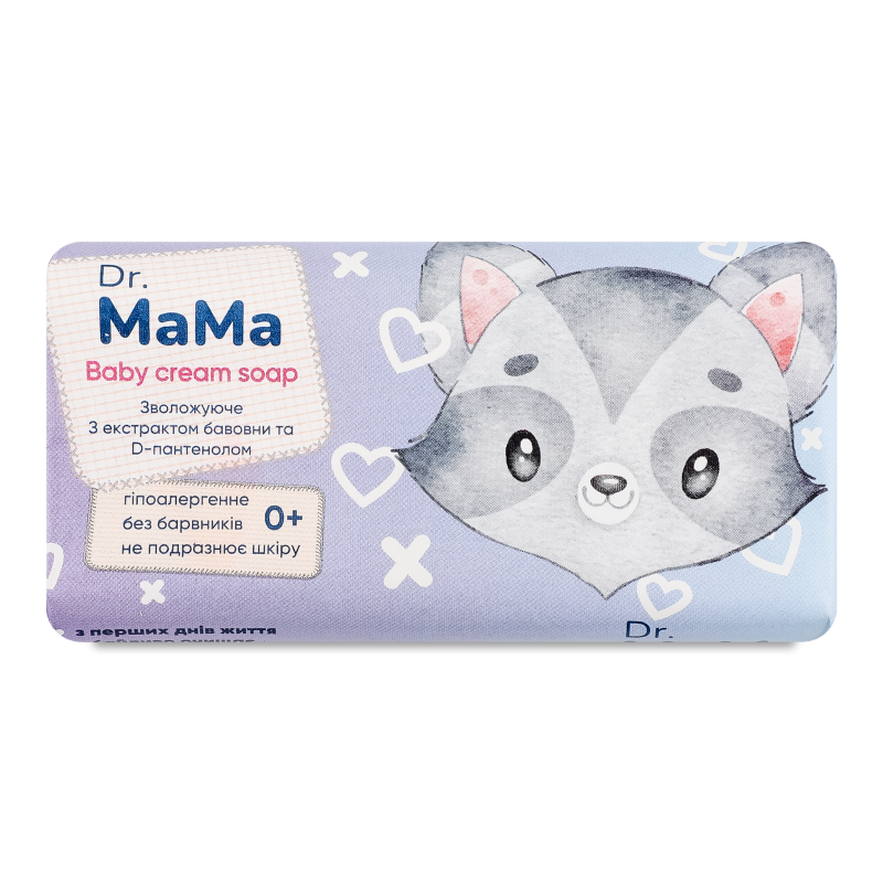 Мило дитяче з екстрактом бавовни та Д-пантенолом 90г Др.МаМа