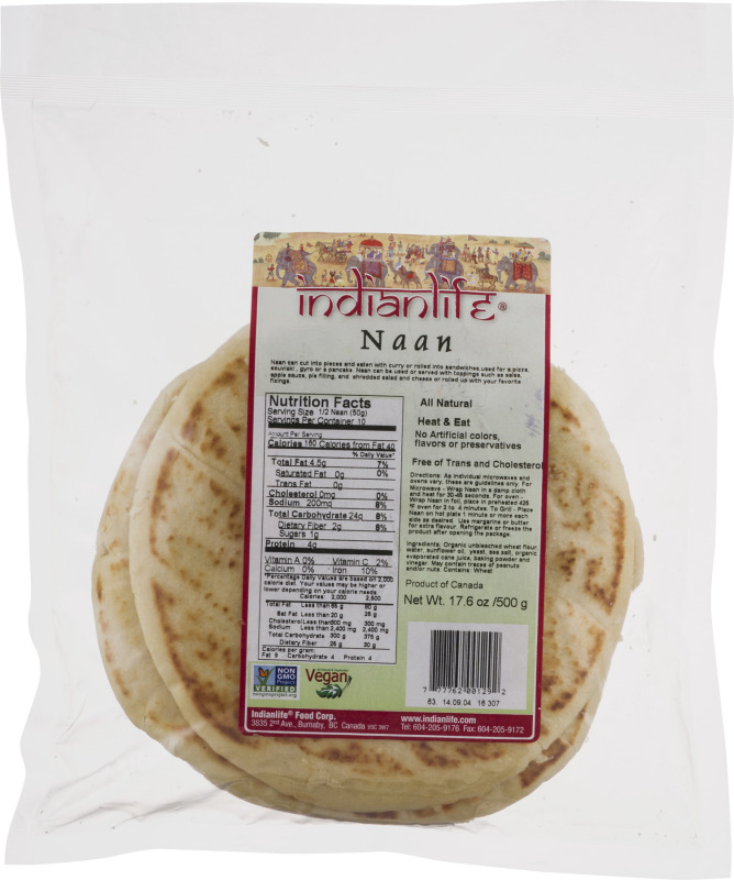 Indianlife naan 17.6oz nogmo (777762001292)