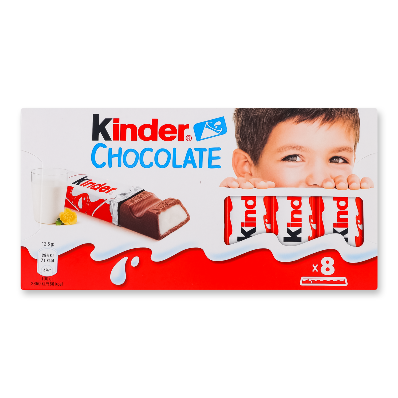 Шоколад Кіндер 8шт 100г Ферреро