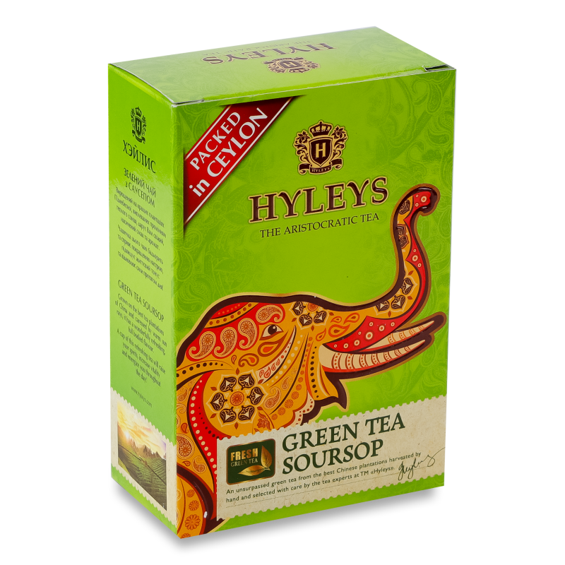 Чай китайський зелений байховий з ароматом саусепу 90г Hyleys