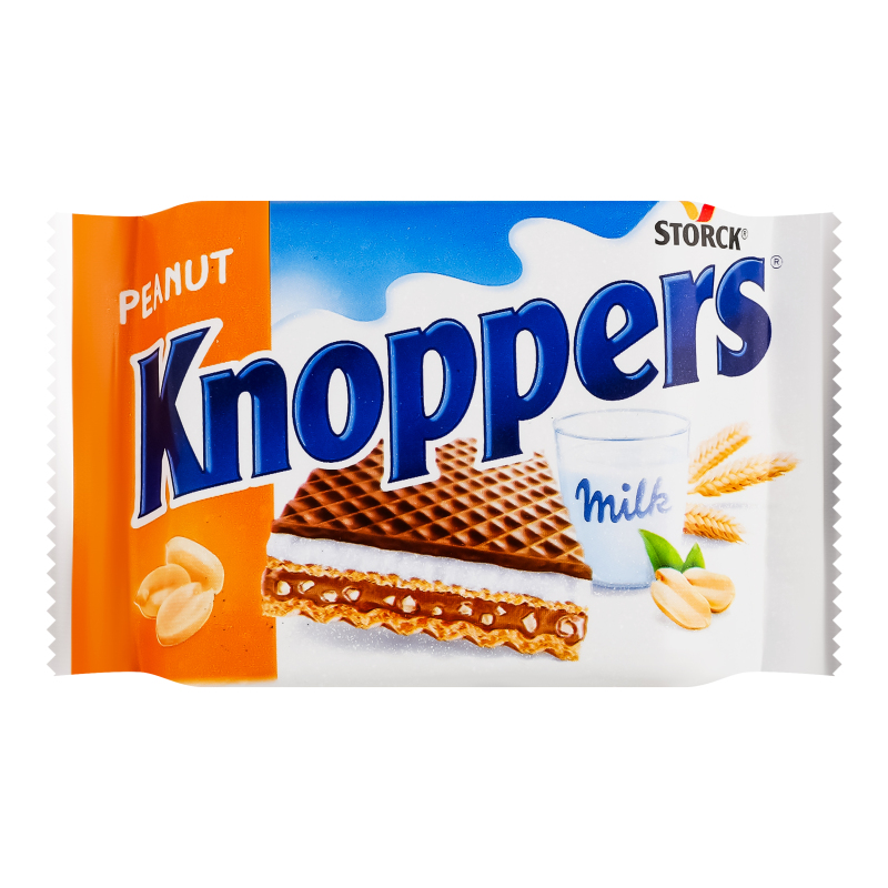 Вафлі з начинкою Peanut Knoppers м/у 25г Knoppers(4014400472721