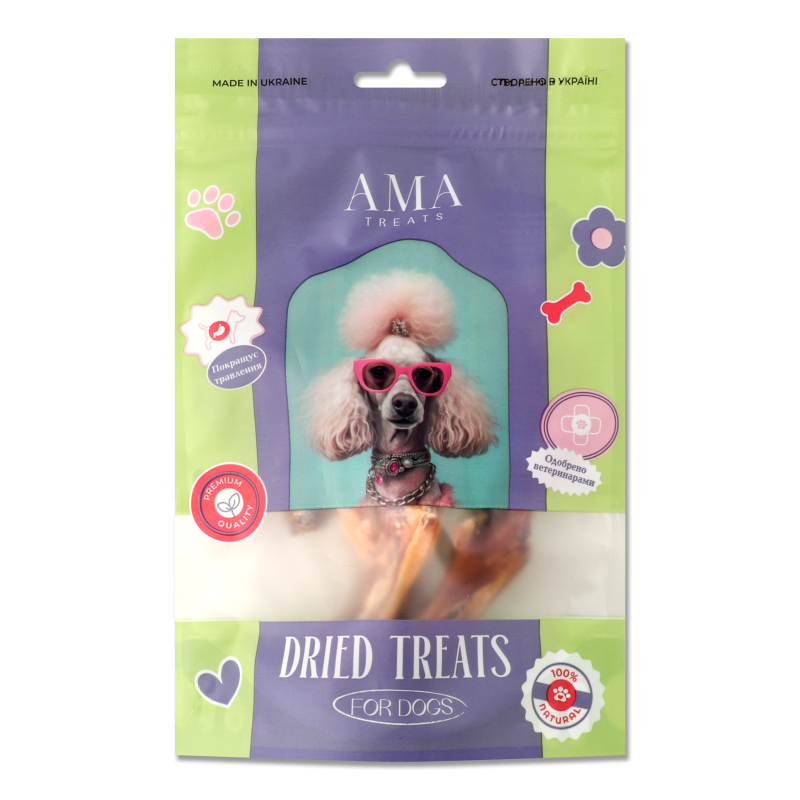 Ласощі д/собак Лапи качині 5шт AMA Treats