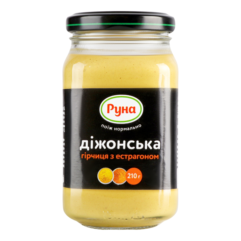 Горчица с эстрагоном Дижонская Руна с/б 210г Руна(4820267040146 ...