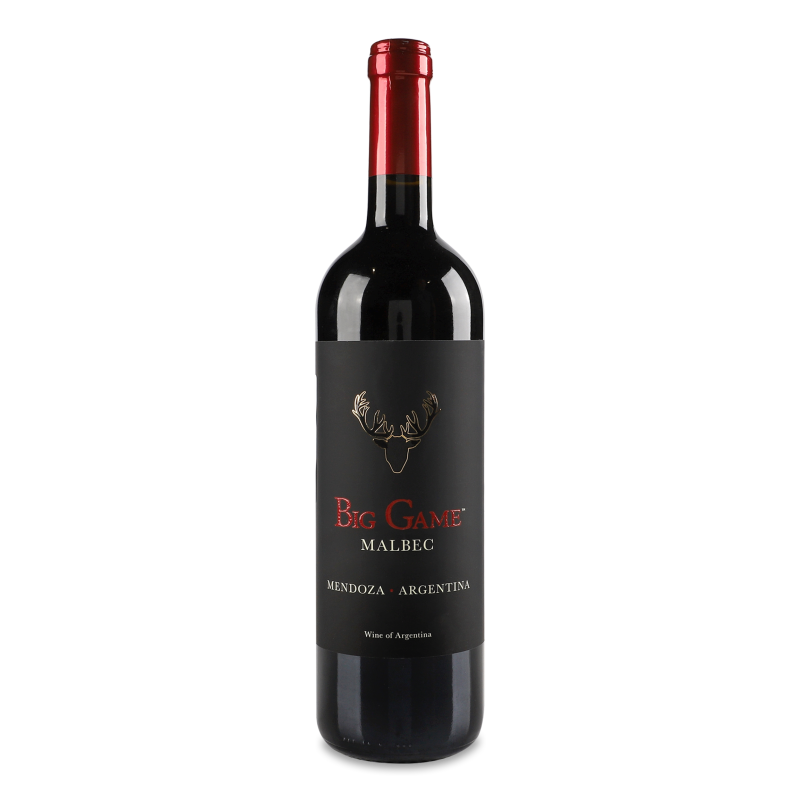 Вино Мальбек Органік червоне сухе 14% 0,75л Біг Гейм