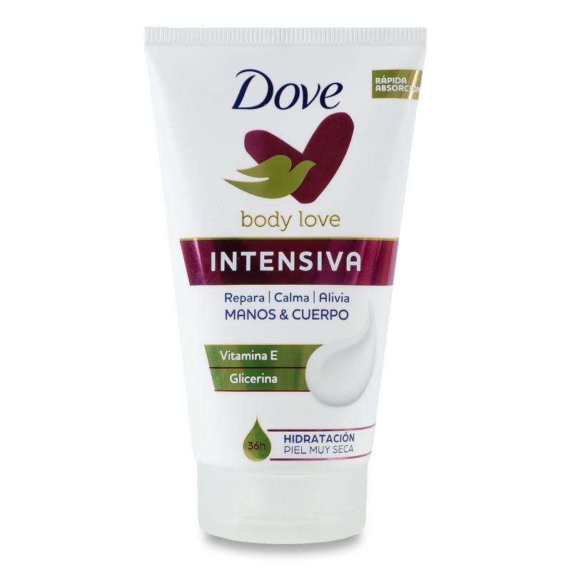 Крем д/рук та тіла Body love Intensiva з вітаміном Е та гліцерином 75мл Dove