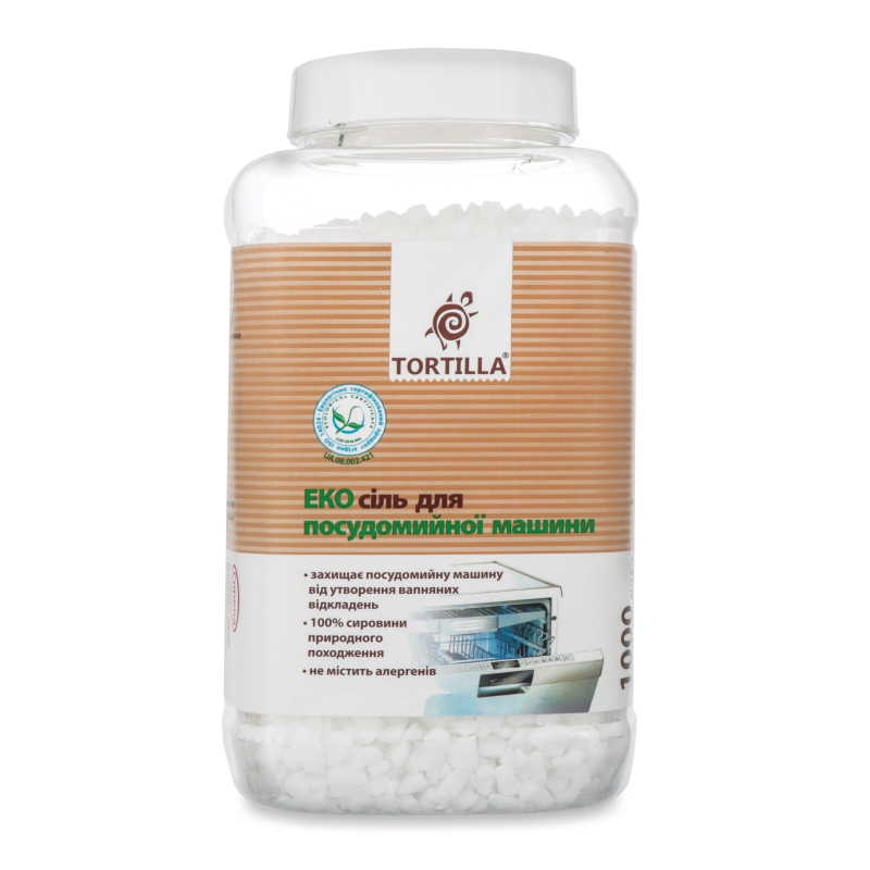 Сіль д/посудомийної машини Еко 1000г Тортілла