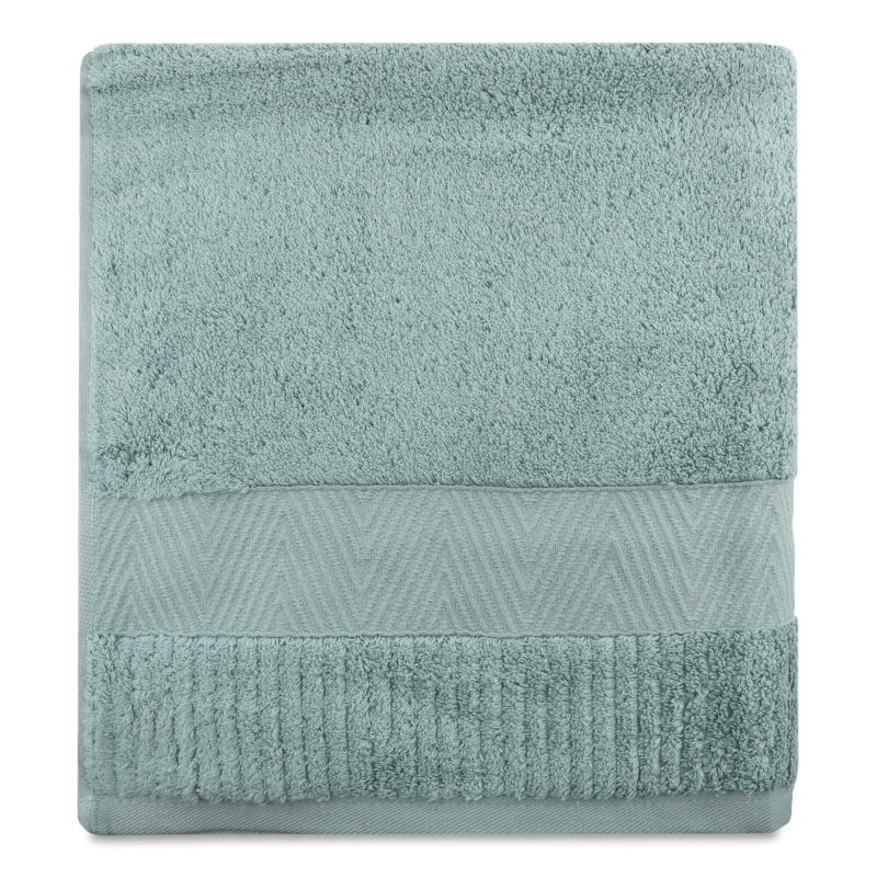 Рушник м”ятний махровий зеро твіст з бордюром 70*140см 600г/м2 ГМ Текстайл