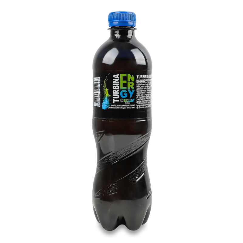 Напій енергетичний безалкогольний Turbina Energy сильногазований 0,5л пет ТМ “1”