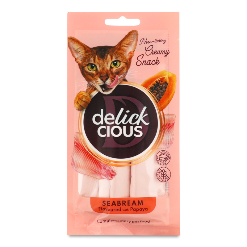 Ласощі д/котів Дорадо з додаванням папаї 4*15г м/у Delickcious