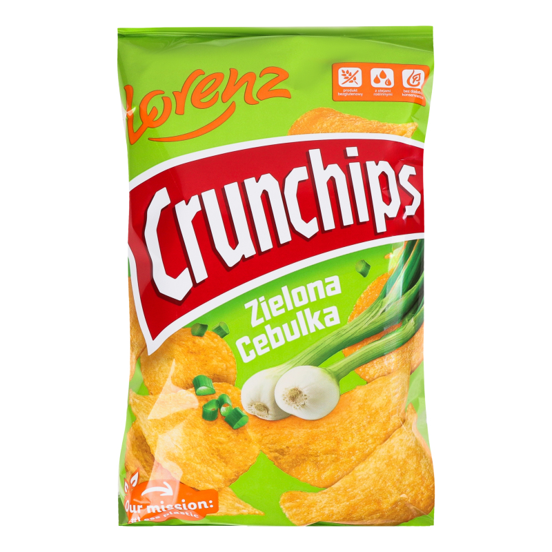 Чипси картопляні зі смаком зеленої цибулі Crunchips Lorenz м/у