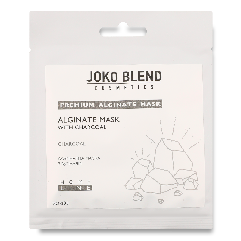 Маска д/обличчя альгінатна очищуюча з вугіллям 20г Джоко Бленд