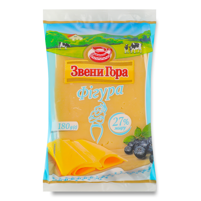Сир твердий Фігура 27% 180г флоупак Звени Гора
