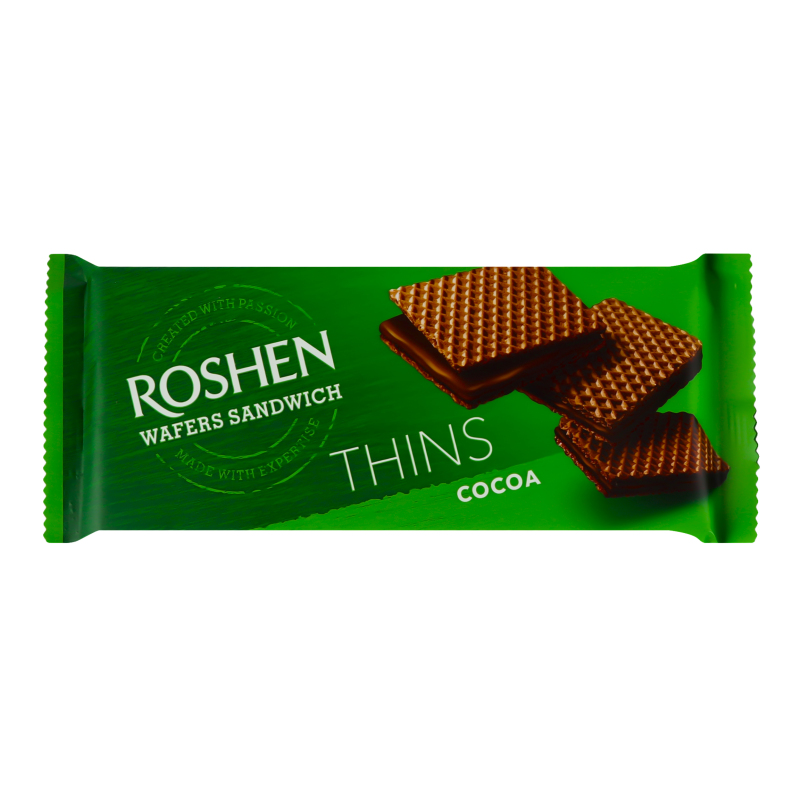 Вафлі Cocoa Thins Wafers Sandwich Roshen м/у