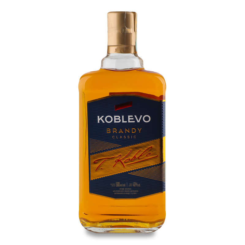Бренді виноградний ординарний 40% 0,5л Koblevo
