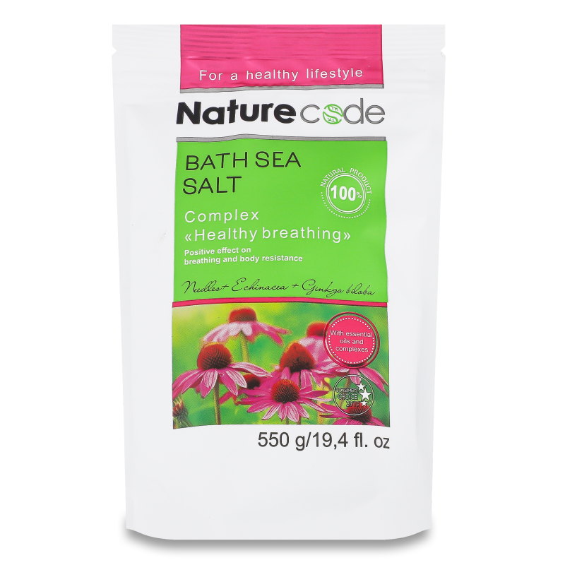 Сіль морська д/ванн Хелсі бризінг 550г д/п Нейче Код