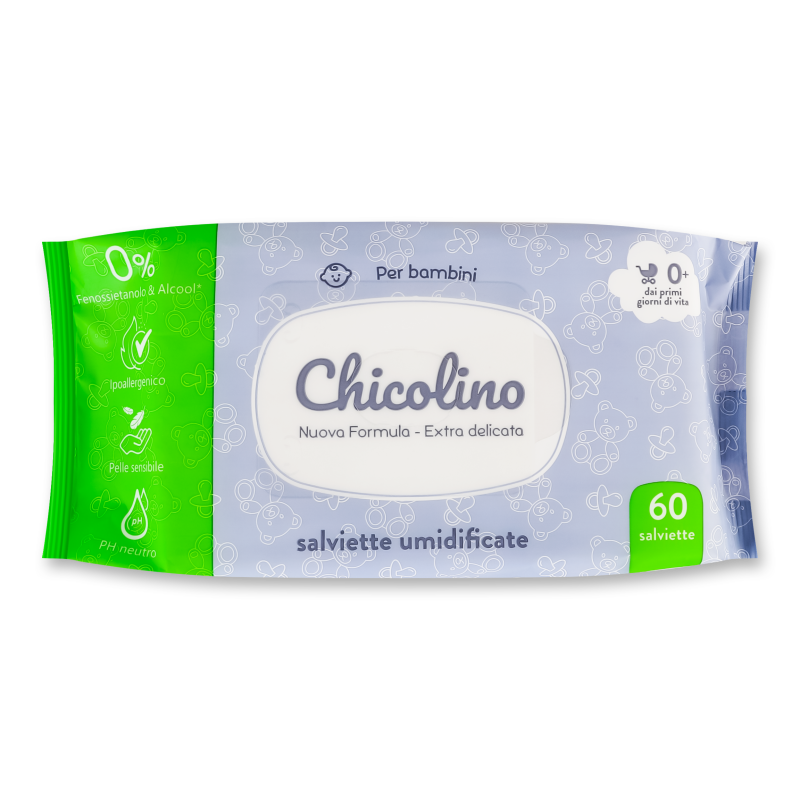 Серветки вологі дитячі 60шт Chicolino