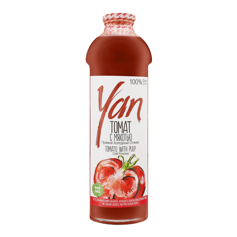 Сок томатный Yan с/бут 930мл Yan(4850001116424): купить в интернет ...