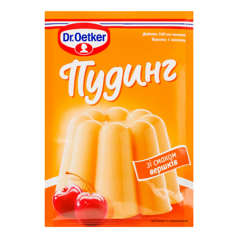 Пудинг зі смаком вершків Dr. Oetker 40г Dr.Oetker 5941132002348: купить ...