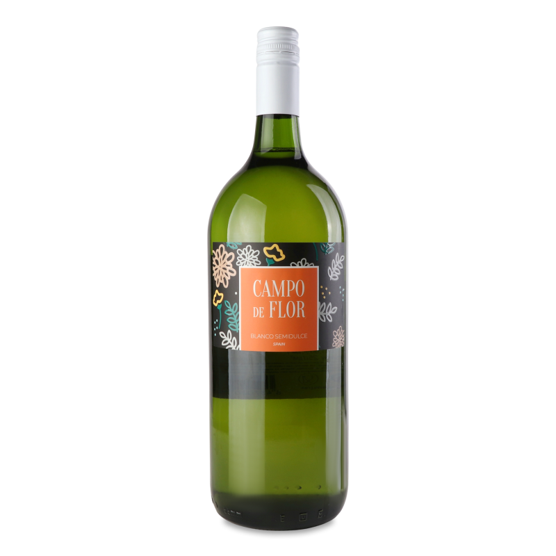 Вино біле н/солодке 11% 1,5л Campo de Flor