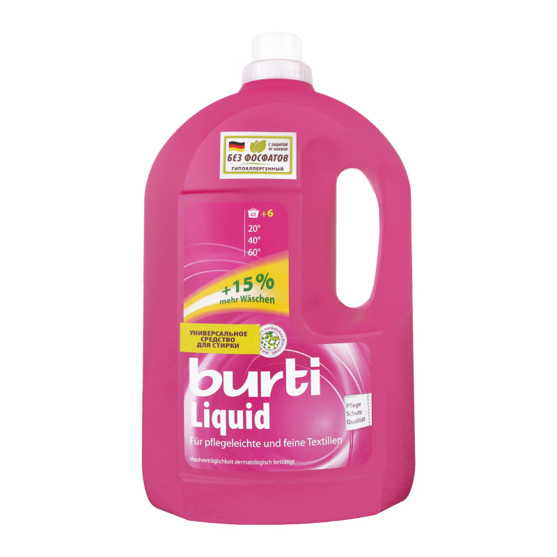 Средство жидкое для стирки универсальное Liquid Burti 3л Burti ...