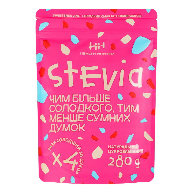 Сахарозаменитель натуральный х4 Stevia Health Hunter д/п 280г Health ...