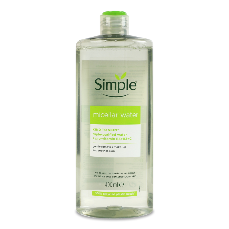 Вода міцелярна Кайнд ту скін 400мл Сімпл