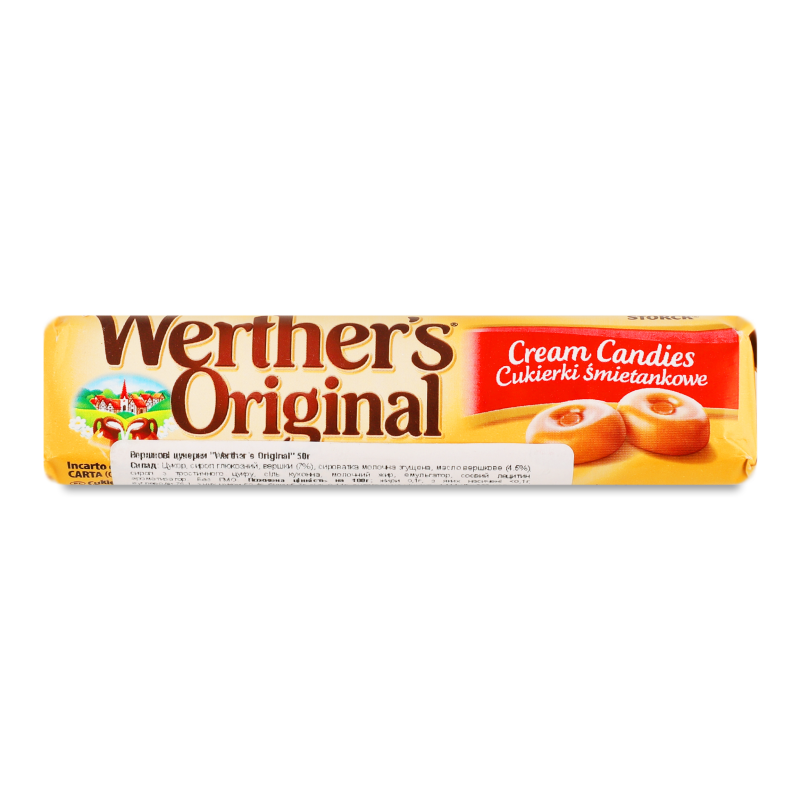 Цукерки Werther’s Original карамель вершкова 50г Storck