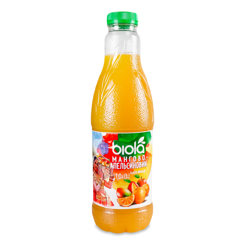 Нектар Манго-апельсин 1л пет Біола
