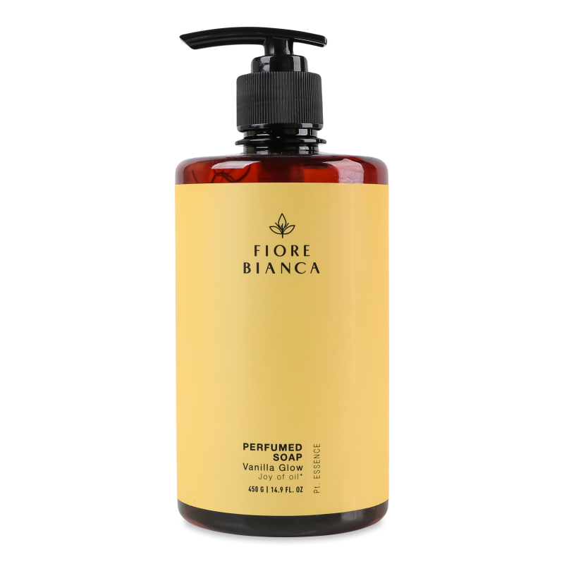 Мило рідке Vanilla Glow парфумоване 450г з дозатором Fiore Bianca