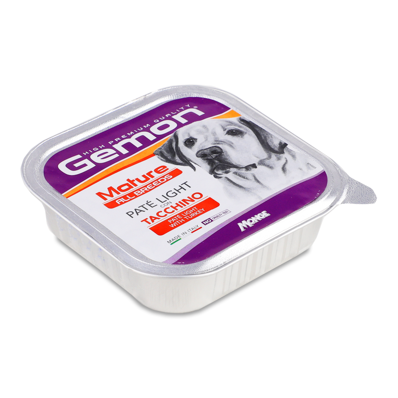 Корм д/дорослих собак Паштет з індички 150г Джемон