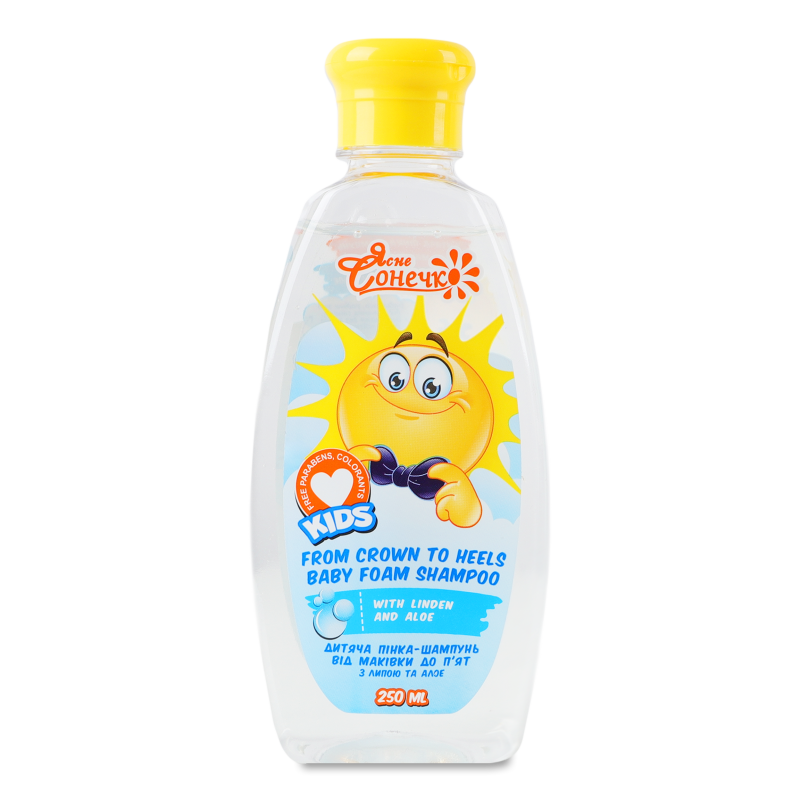 Пінка-шампунь дитяча Від маківки до п’ят 300мл Yasne Sonechko