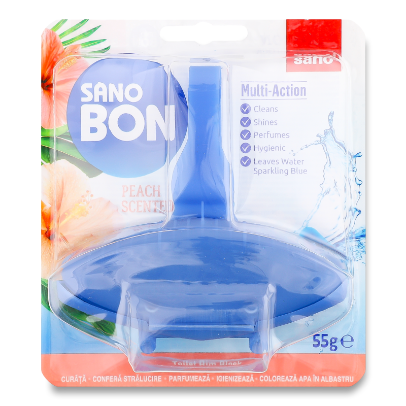 Засіб д/миття унітазів СаноБон Піч Сентед 55г Сано