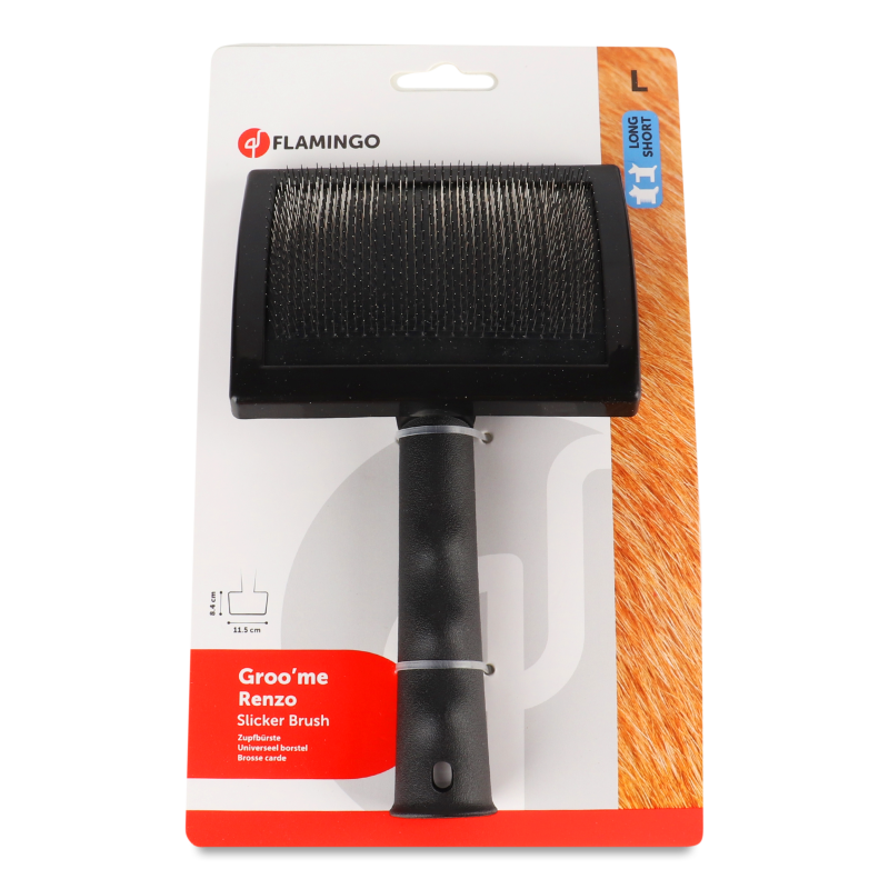 Пуходерка д/тварин Renzo 20,3*11,5*4,8см Flamingo