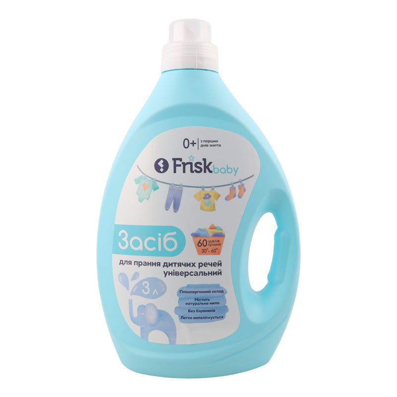 Гель д/прання дитячий речей Преміум 3л Фріск