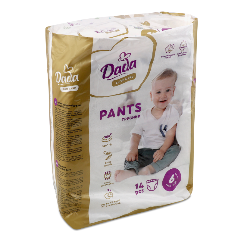 Підгузки-трусики Еліт Кеа 6 XL 15+кг 14шт ДаДа