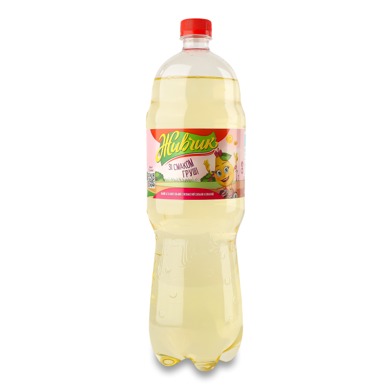 Напій безалкогольний з смаком груші сильногазований 1,8л пет Живчик