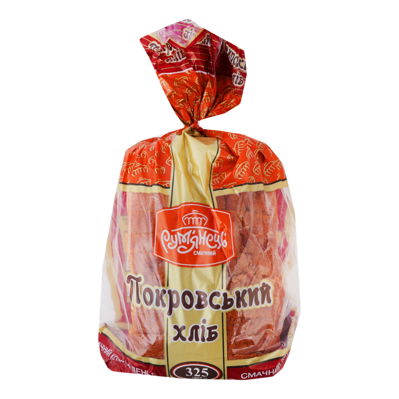 Хліб нарізний із пшеничного борошна формовий Покровський Рум'янець м/у