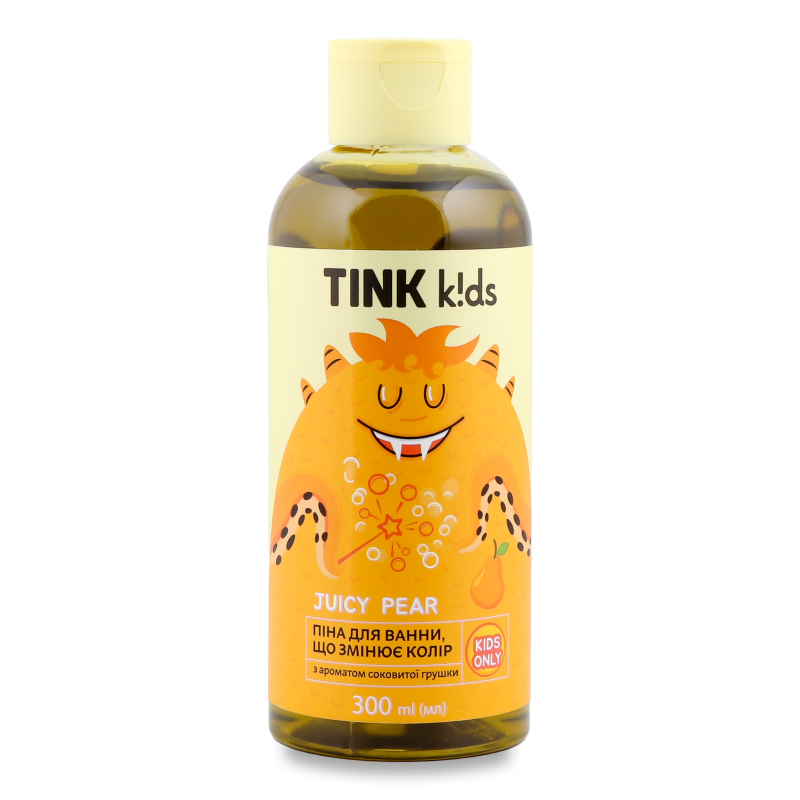 Піна д/ванни що змінює колір дитяча Juicy Pear 300мл Tink k!ds