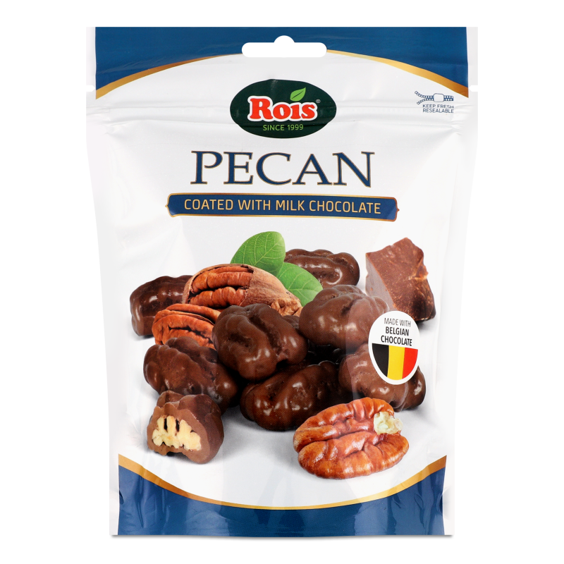 Горіх пекан в молочному шоколаді 100г Rois