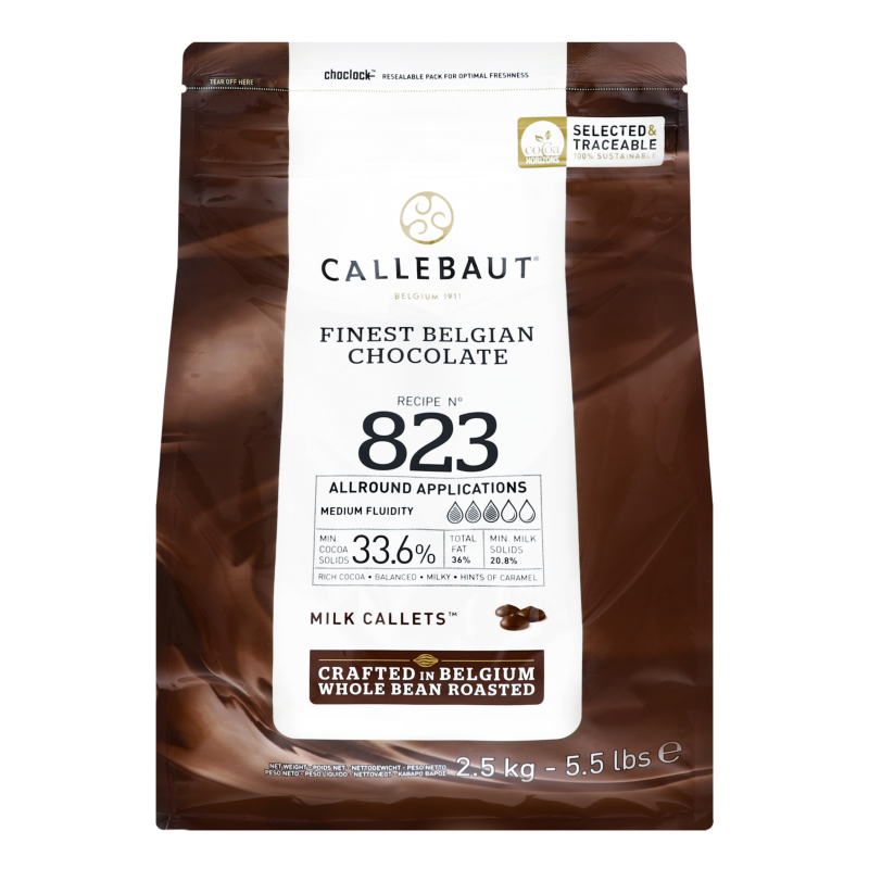 Шоколад 33.6% молочний Callebaut м/у