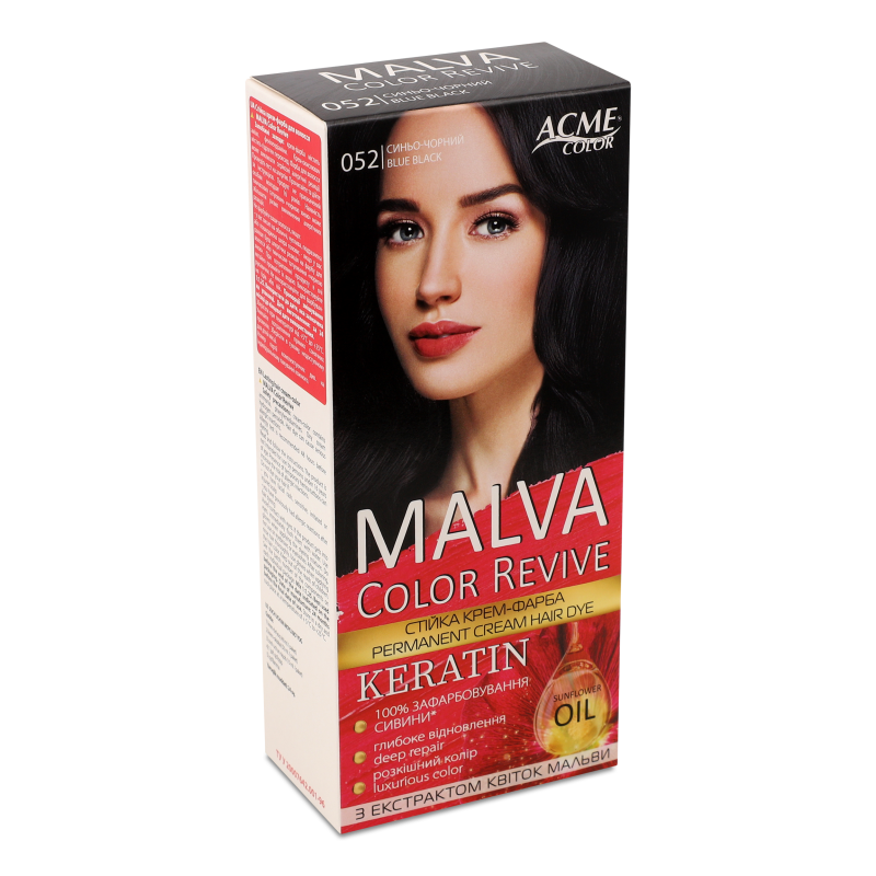 Крем-фарба д/волосся Color Revive 052 синьо-чорний Malva
